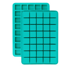 Mity Rain 2-pack vierkante karamel snoep siliconen mallen met 40 holtes Chocolade Forf Truffels Vetbommen Keto Snacks Whiskey IJsblokjesbakje Rooster
