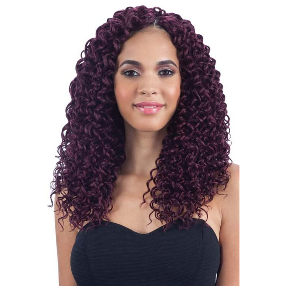 Freetress Fletninger Multi Pack Deals! Freetress Synthetic Hair Crochet Braids Beach Curl 12"" (4-Pack Ot27)