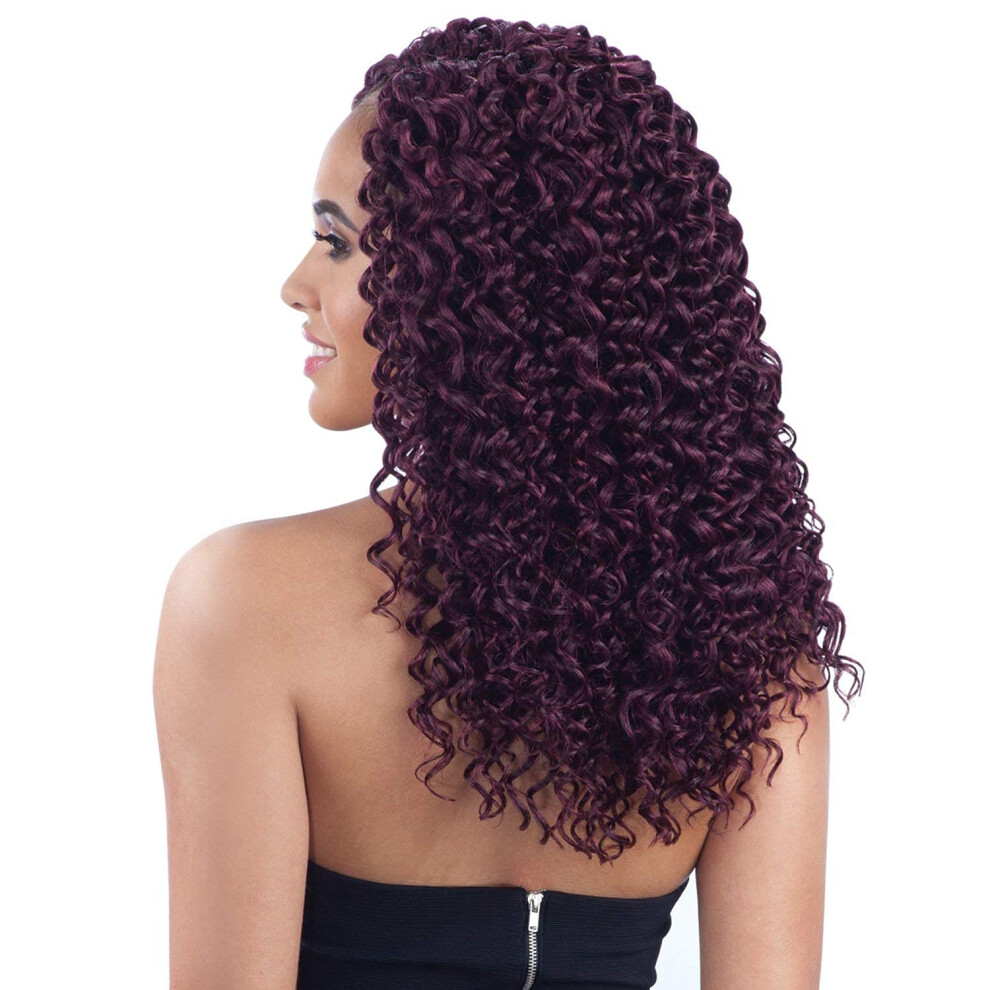 Freetress Fletninger Multi Pack Deals! Freetress Synthetic Hair Crochet Braids Beach Curl 12"" (6-Pack 1)