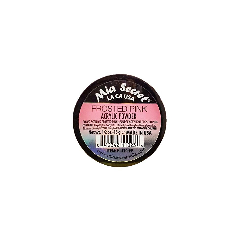Mia Secret Pink Professional Nail System Frosted Acrylic Powder 0.5 Oz