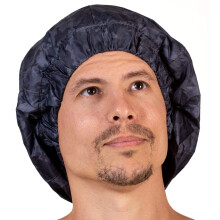 Herren-Duschhaube fr Dreadlocks, Zpfe, Locken, Locken, lockiges Haar. Wasserdichte, wiederverwendbare groe Duschhaube fr Mnnerhaare. Mit Frottee