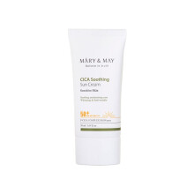 Mary&May CICA Soothing Sun Cream SPF50+ PA++++ 50ml Korean sunscreen face No Sticky No Streak No white cast Sun block Cica facial Vegan sun cre