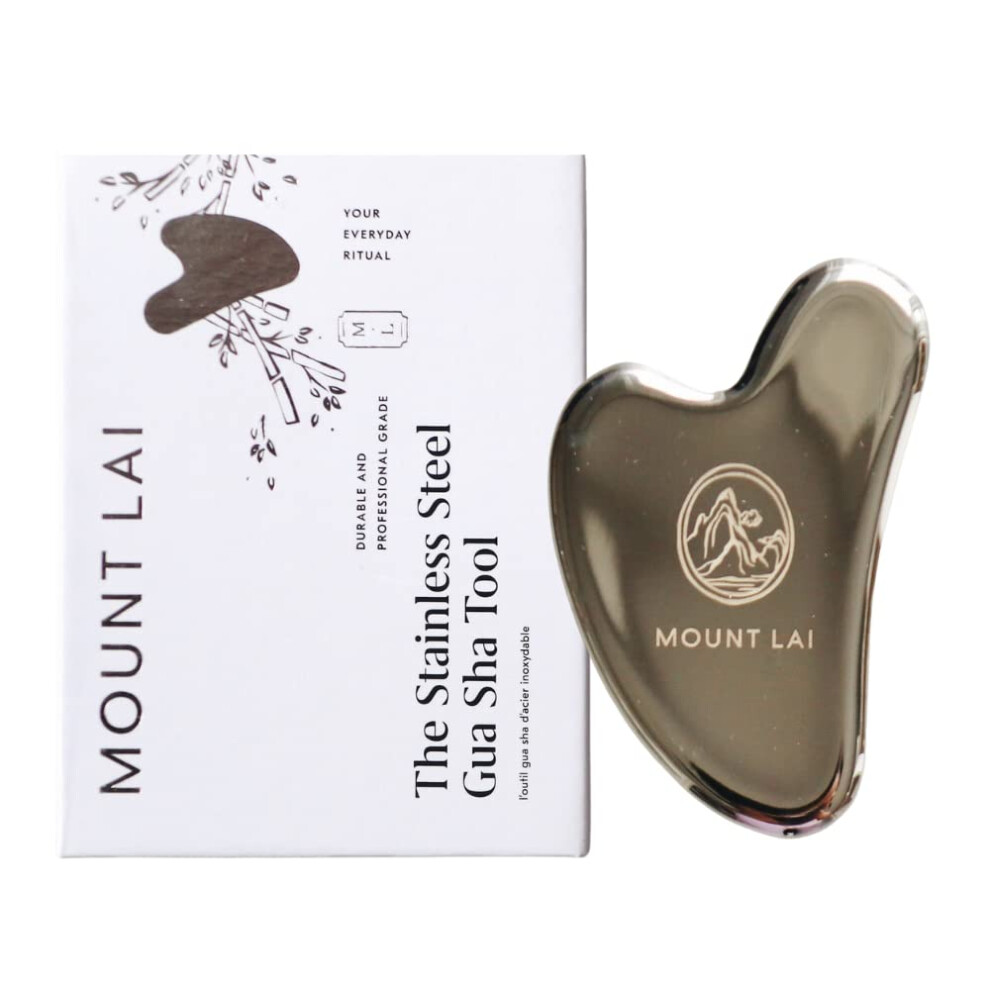 Lai-Vuori Mount Lai - The Stainless Steel Gua Sha Facial Lifting Tool | Face Sculpting Tool For Skin Care | Guasha Tool For Face And Body | Facial Massage Tools