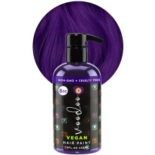 MOEHAIR VOODOO Fioletowa farba do wlosw (Aura) 8 Oz | Weganska i wolna od okrucienstwa fioletowa farba do wlosw | Bez siarczanu amoniaku i paraben