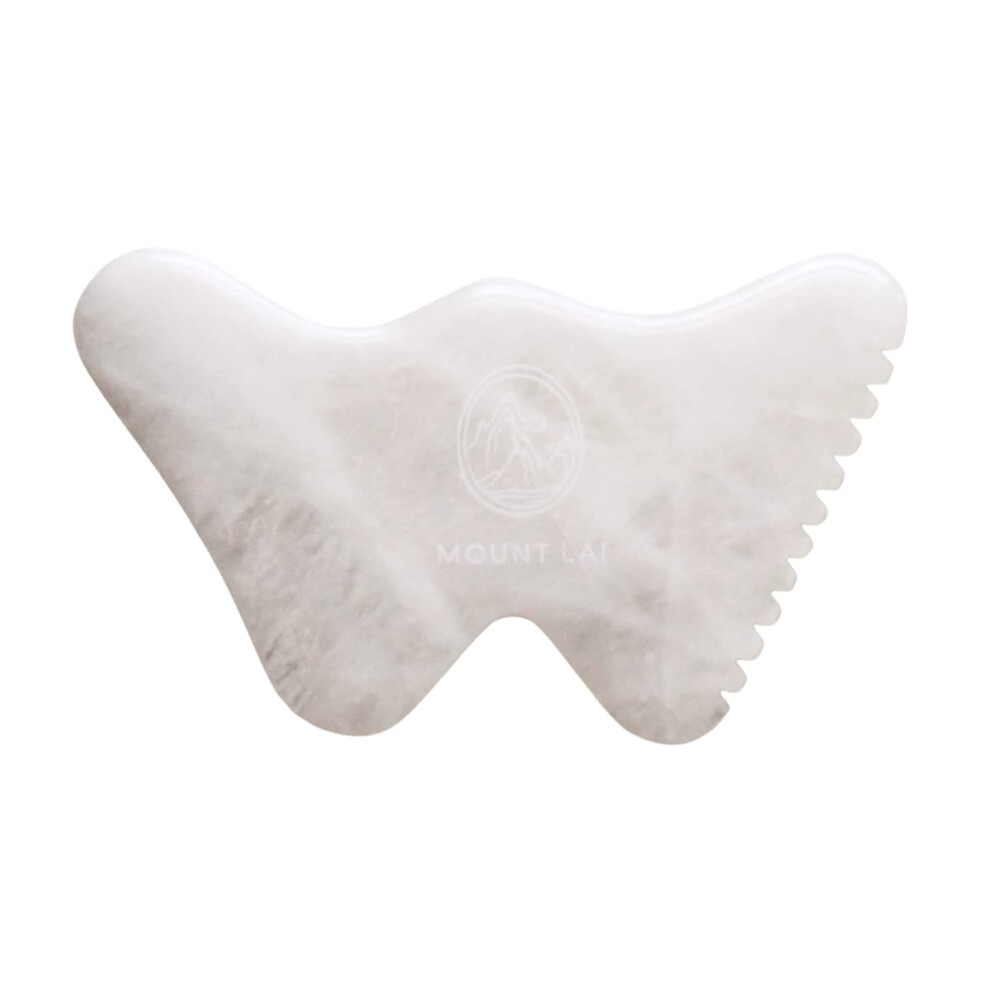 Lai-Vuori White Mount Lai - The Vitality Qi Jade Gua Sha Sculpting Tool | Face Sculpting Tool For Skin Care | Guasha Tool For Face And Body | Facial Massage Too