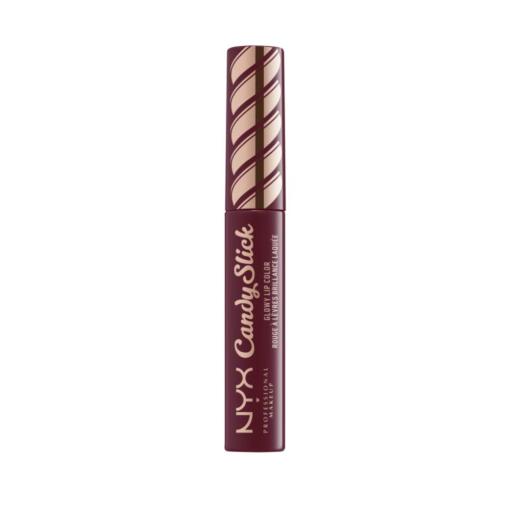 Nyx Professional Makeup Candy Slick Glowy Lip Color Gloss ? Cherry Cola (Burgunderrot)-image