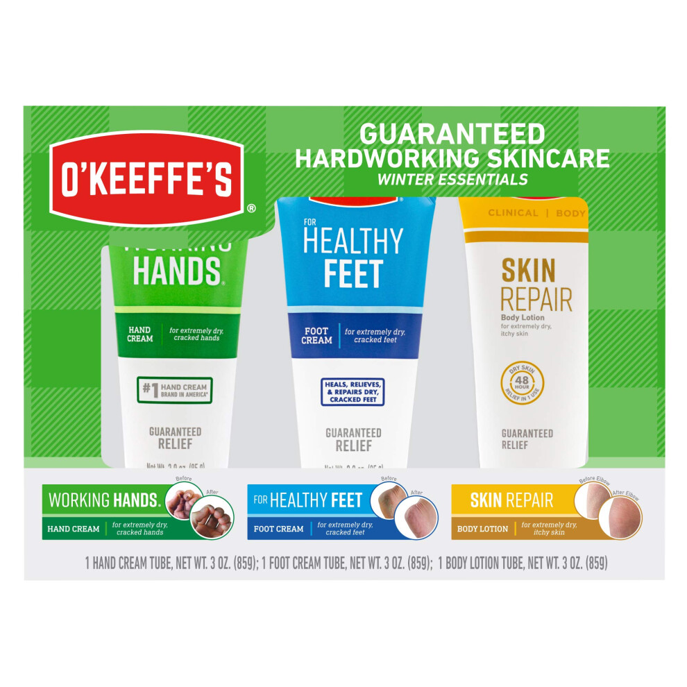 O'Keeffe's Winter Essentials Including Working Hands  Healthy Feet and Skin Repair