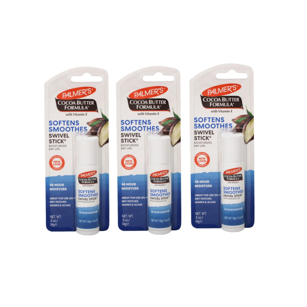 Palmer s Cocoa Butter Formula Swivel Stick  0.5 Ounce (Pack of 3)