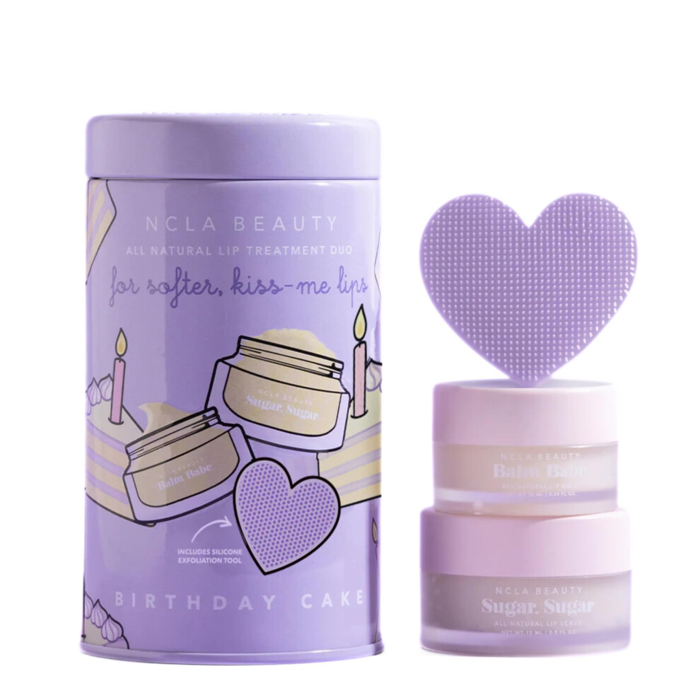Ncla Beauty Ncla - Lip Care Set + Lip Scrubber | Clean Natural Non-Toxic Beauty (Birthday Cake)