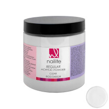 Nailite regolare - polvere acrilica professionale per estensione unghie Sistema di impostazione lenta formula EMA ed effetto non giallo - chiaro (8 o