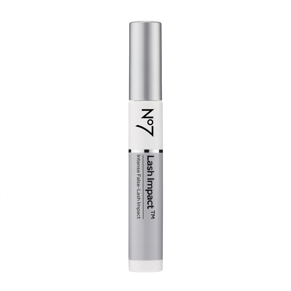 Boots No7 No7 Lash Impact Mascara - Black - Volumizing Mascara For False-Lash Effect - Smudge-Free Formula For Lengthening Lashes With Oversized Cone Brush Appl
