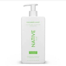 Native Vegan Komkommer & Munt Natuurlijk Volume Shampoo Schoon Sulfaat, Parabenen en Siliconenvrij - 16.5 fl oz
