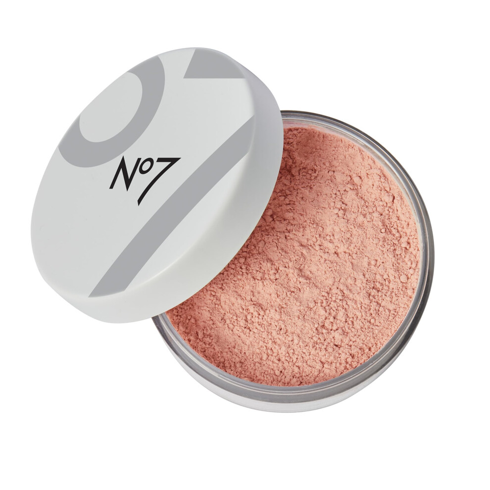 No7 Flawless Finish Loose Powder - Medium - Loose Finishing Powder - Makeup Setting Powder with Matte Finish for All Skin Tones - All Skin Types Inclu