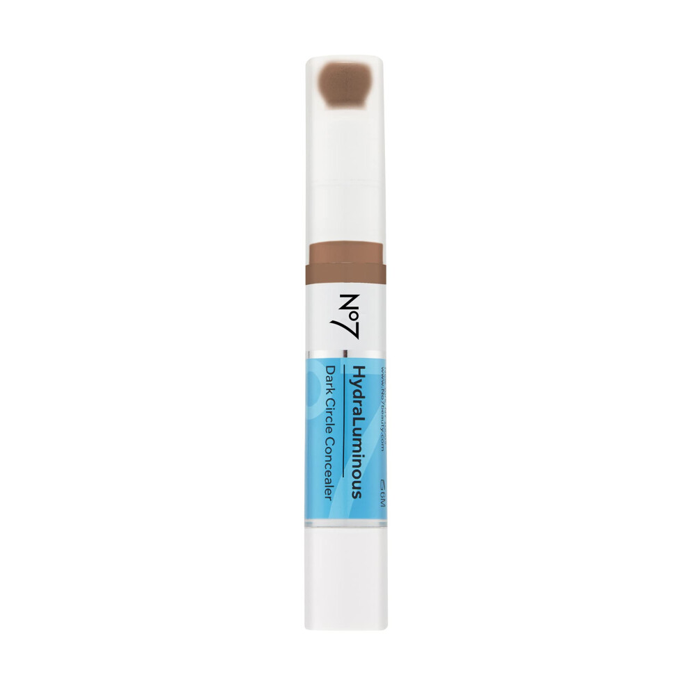 No7 Hydraluminous Concealer - Shade 10 - Full-Coverage Under Eye Concealer for Dark Circles with Caffeine & Ceramides - Hydrating & Brightening Concea