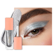 Oulac Fl?ssiger Glitzer-Lidschatten, Fl?ssiger Lidschatten, Silberner Lidschatten, Schimmernder Lidschatten, Fl?ssiger Eyeliner, Nicht klebende A
