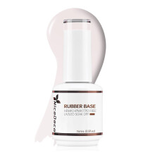 Nicedeco Gel Base Gomma per Unghie Gel Gomma Neutro Smalto Base Gel UV Colorato 15ML 019