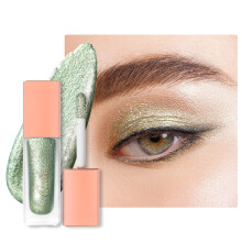 Oulac Fl?ssiger Glitzer-Lidschatten, Fl?ssiger Lidschatten, Gr?ner Lidschatten, Fl?ssiger Eyeliner, Glitzer-Augen-Make-up | Glitzer-Finish, Glatt