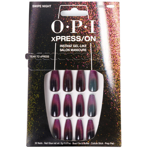 OPI xPRESS-ON - Swipe Night - Herbruikbare nagels, gel-effect - OPI