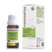 Pranarom USDA certificeret organisk eukalyptus globulus essentiel olie (15 ml) 100% ren ufortyndet terapeutisk kvalitet fra Portugal til aromater