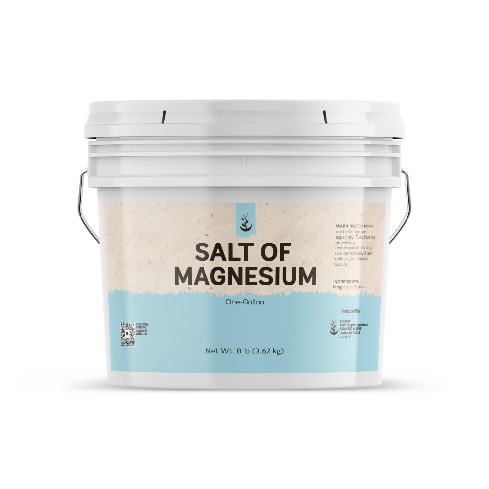Ren Original Ingred Pure Original Ingredients Salt Of Magnesium (1 Gallon) Pure Epsom Salt Unscented Natural Skin Scrub