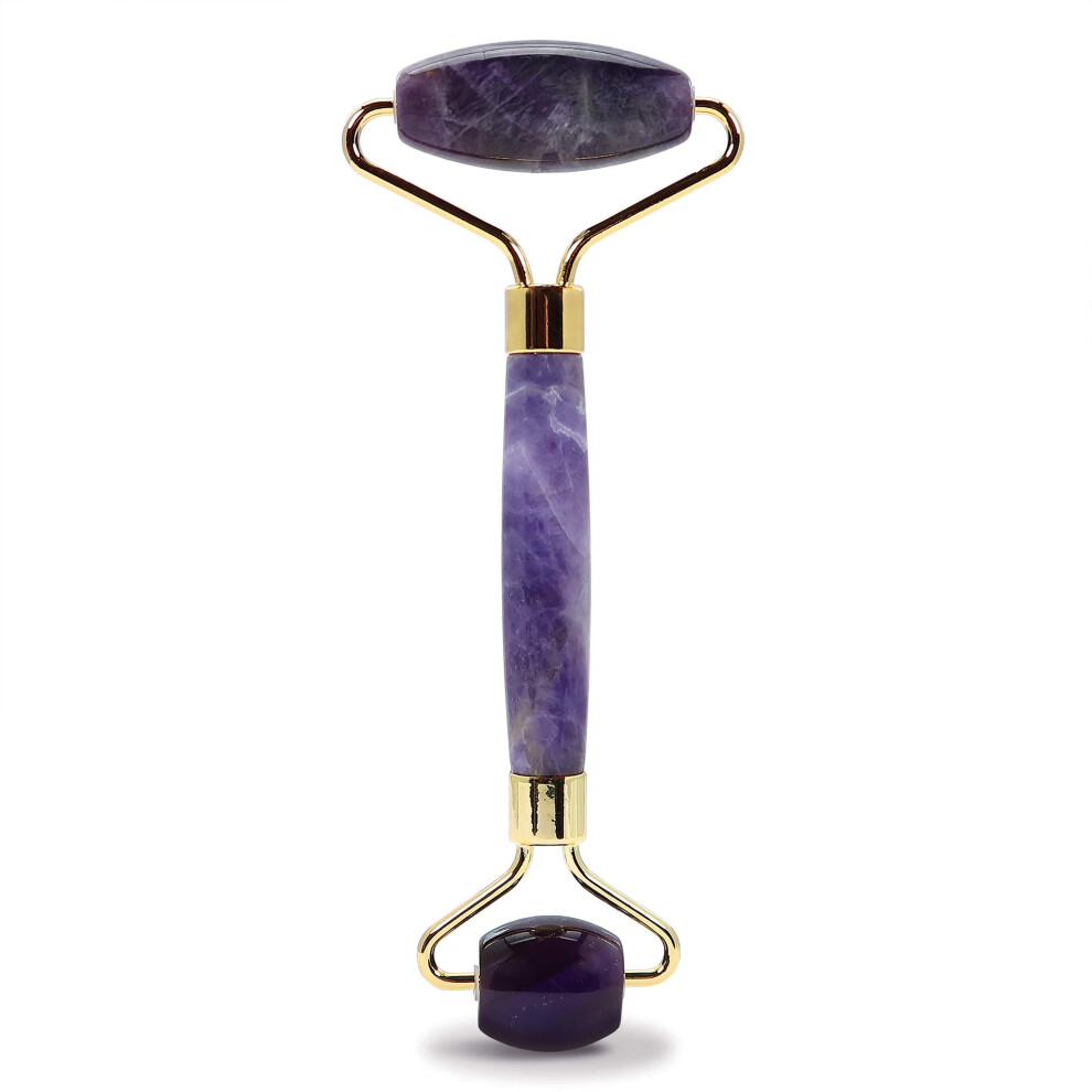 Plum Beauty Dark Amethyst Facial Roller Helps Reduce Under-Eye Puffiness And Circles