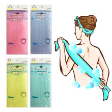 Serviette de gant de toilette exfoliant premium (4 couleurs) coreen loofah sponge long dos etincel a dos africain sponge african long filet for d