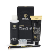 Parallel Products - Luxe Color (zwart) - Cr?ekleurige haarverf - 25 ml - Tint voor professionele spotkleuring - Met cr?eontwikkelaar mengschotel en a