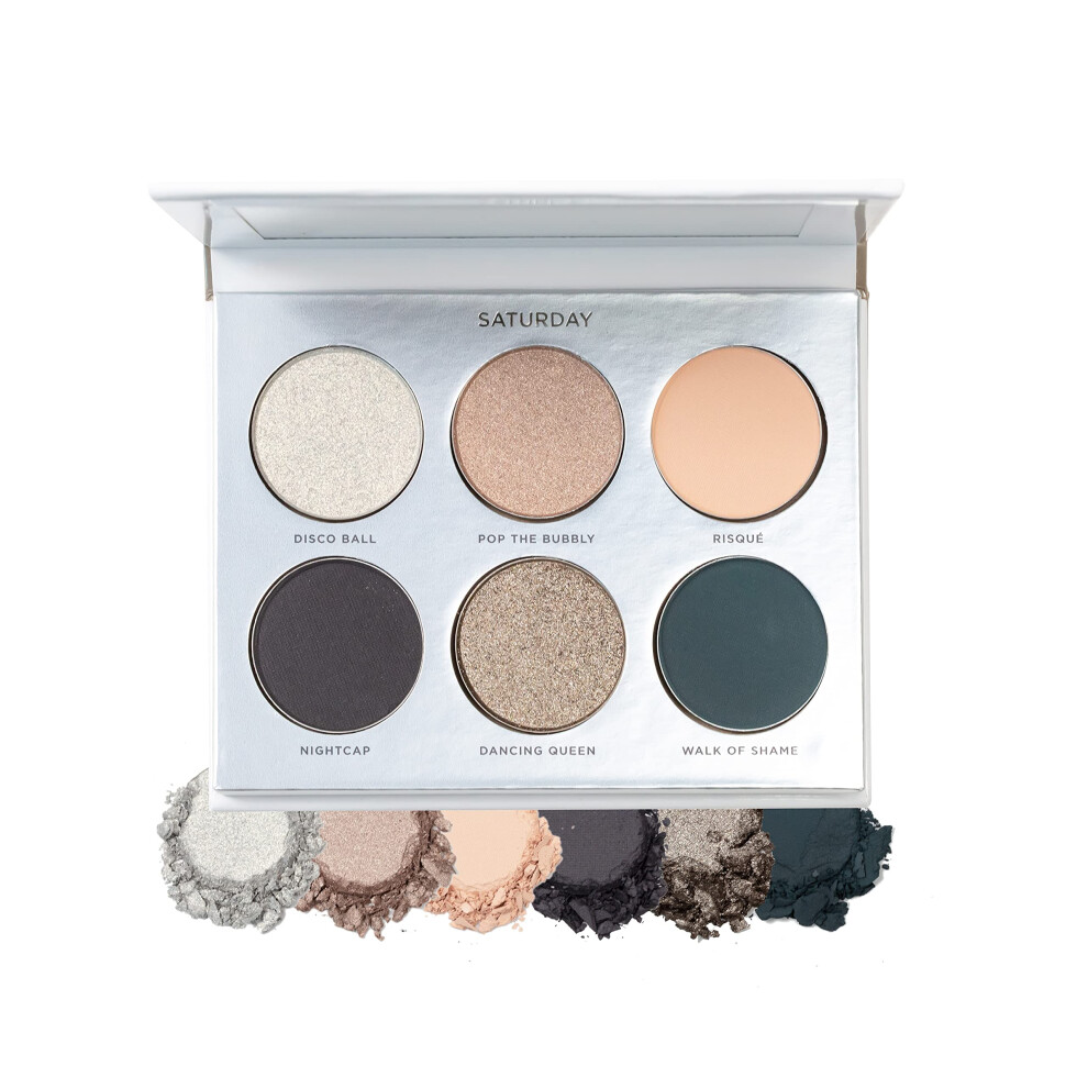 Purcosmetics Pr Beauty On Point Eyeshadow Palette Matte Shimmer & Metallic Shades Skincare-Infused Formula Cruelty Free Saturday