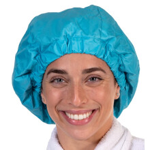 Premium douchemuts voor dames - 1000+ douches 100% waterdichte dubbelzijdige grote douchemuts voor lang haar en geweldig voor krullen (anti-frizz bad