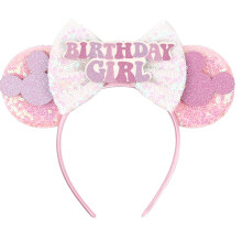 RAZKO Orecchie Minnie Rosa Accessorio Capelli, Cerchietto Topolino per Donne e Bambine