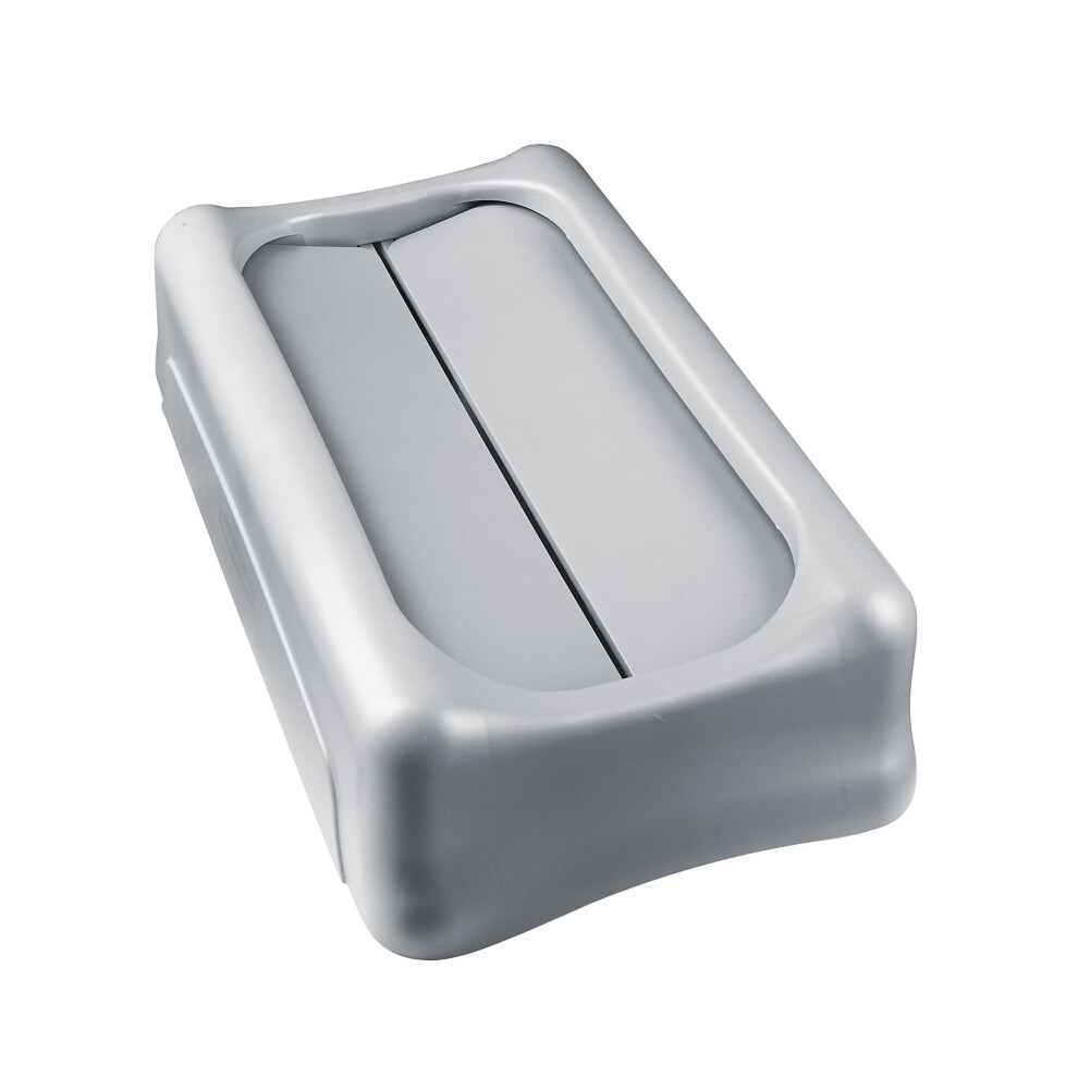 Rubbermaid Commercial RCP 2673-60 GRA RCP267360GY Swing Lid for Slim Jim Waste Container Gray