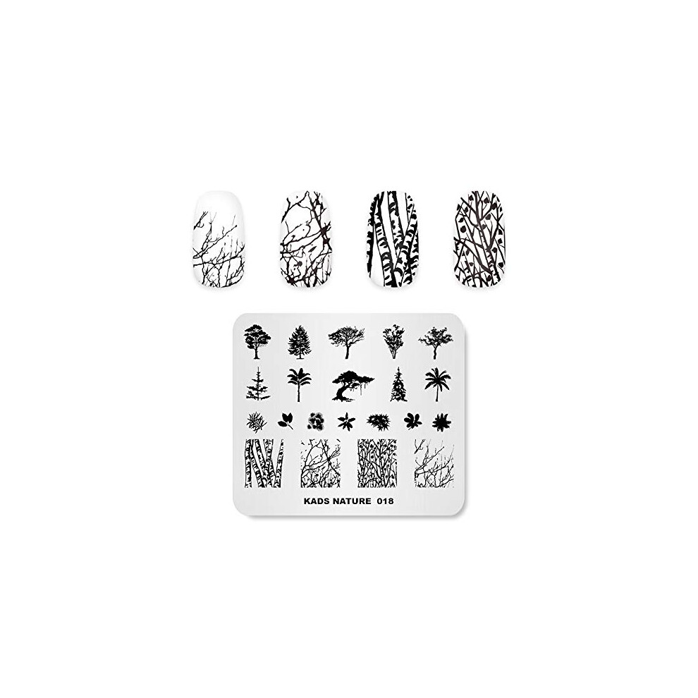 Rolabling Nail Art Stamping Plates Tropical Scenery Stamping Templates Nail Plate Template Image Plate Stencil Nails Tool (Na018)