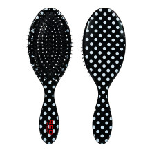 Red by Kiss Detangling Hair Brush Glides Through Tangles With Ease For All Hair Types Kids Friendly Size Hair Detangler Wet or Dry Hair (Polka Dot)