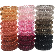 RN BEAUTY 27 Elastici per Capelli Spirale, Impermeabili, Multicolore, Diametro 4cm