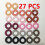 RN BEAUTY 27 Elastici per Capelli Spirale, Impermeabili, Multicolore, Diametro 4cm 2