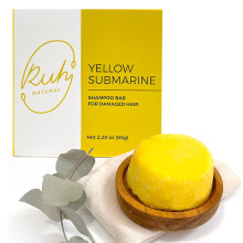 Ruh Natuurlijke Shampoo Bar voor Haargroei en Frizz Control Handgemaakte Sulfaatvrije Shampoo Bars met Passievrucht Geur Veganistisch en Zero-Waste M