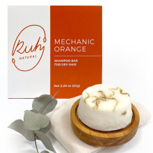 Ruh Natural Shampoo Bar voor droog haar Handgemaakte sulfaatvrije shampoobars met Gardenia-citrusgeur Veganistisch en afvalvrij milieuvriendelijk mec