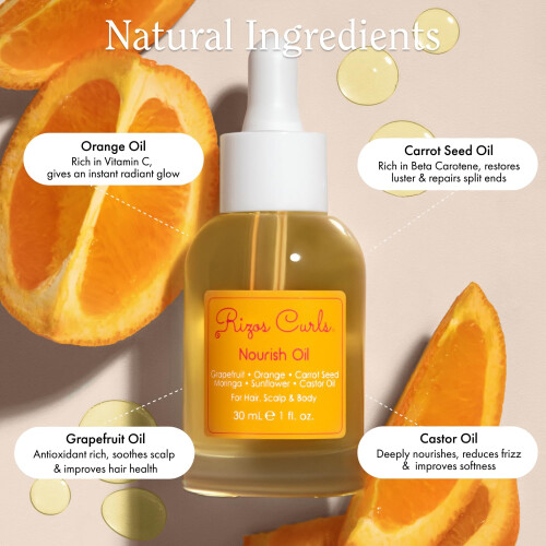 Rizos Curls Olio Nutriente, Idrata e Ammorbidisce, Liscia e Brilla per Capelli Senza Crespo 2