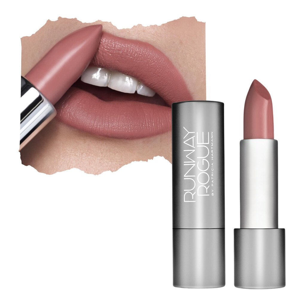 Runway Rogue Pink 90S Vibe Lipstick Moisturizing Matte Dusty- Lipstick Front Row
