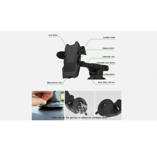 Universal Car Phone Holder 360° Mount Windscreen Suction GPS Cradle 2