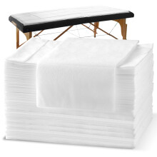 Engångssängkläder för massagebord, 60 st, 70 x 31 cm, icke-vävd tyg för salonger och hotell