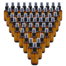 SYNTECSO 96 Pack 2oz Amberkleurige Plastic Spuitflessen Fijne Mist Spuitflessen voor Essenti?e Oli? Waterspuitfles voor Haarplant & Reinigingsoplossi