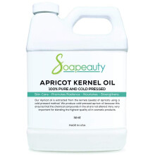Soapeauty ABRIKOZENKERNELOLIE Koudgeperste 100% pure natuurlijke abrikozenolie voor huid Gezicht Haardrager voor essenti?e oli? Massage | 32 oz