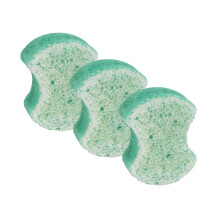 Spongables Pedi Scrub Foot Exfoliating 20+ Wash Sponge Peppermint and Tea Tree 3 Count