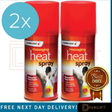 Deep Heat Spray x2 Instant Muscle & Back Pain Relief Heat Therapy