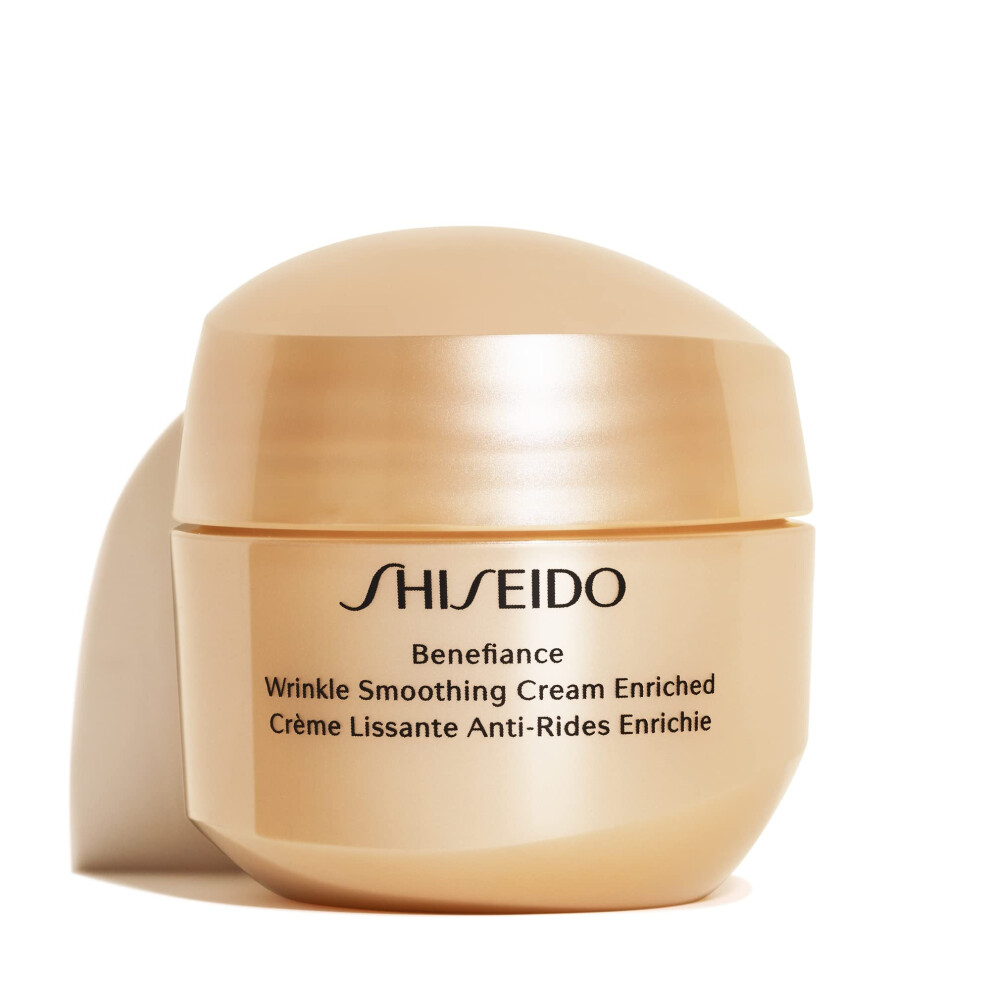 Shiseido Benefiance Wrinkle Smoothing Cream Enriched - Mini Size  20 mL - Anti-Aging Moisturizer for Dry to Very Dry Skin - Visibly Corrects Wrinkles
