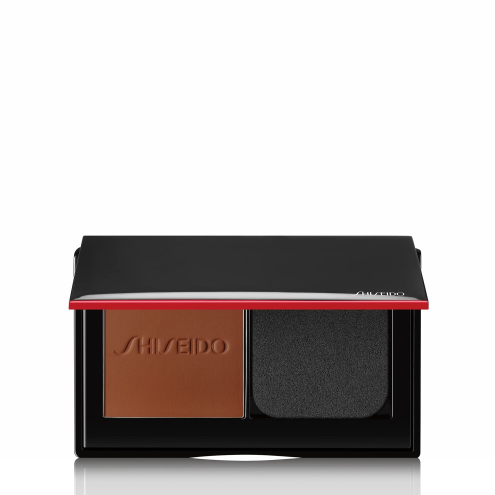 Shiseido Synchro Skin Self-Refreshing Custom Finish Powder Foundation - 24-Hour Sheer-to-Medium Buildable Coverage with Shine Control - Smudge Proof &