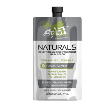 Splat Naturals Pltrwaly kolor wlosw Ciemnosrebrny 6 fl. uncja 95% naturalna formula farby do wlosw wytrzymuje do 30 myc Weganska i wolna od okruc