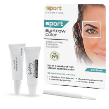 Cor da sobrancelha dos cosmticos do esporte para mulheres 20 Application Kit Dark Brown