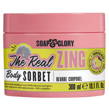 Soap & Glory The Real Zing Body Sorbet - Crema idratante corpo agli agrumi e crema idratante Sorbet-y per la pelle - Crema corpo leggera esfolian